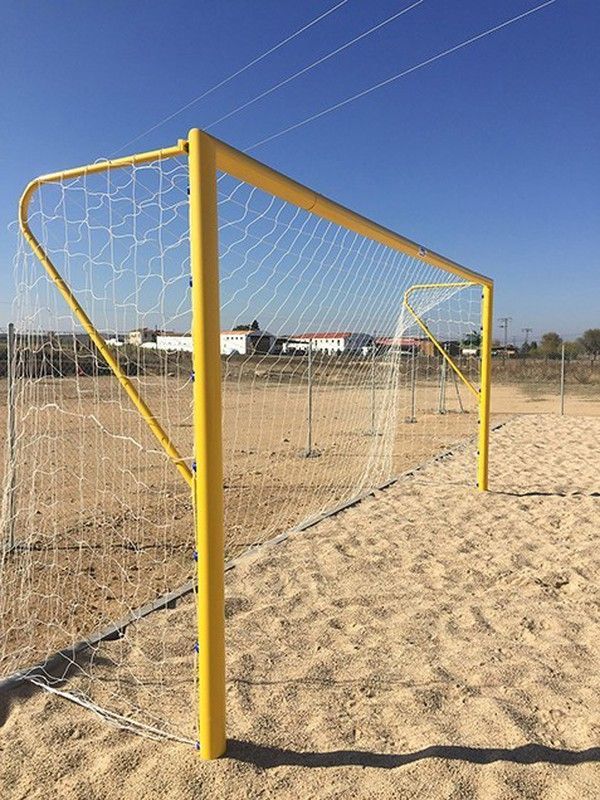 Juego de porterías metálicas para fútbol playa