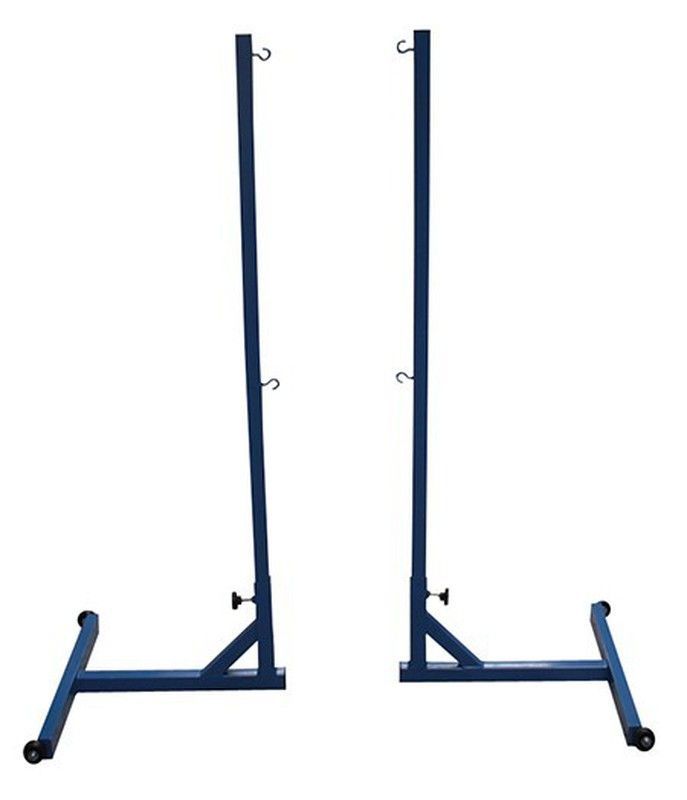 Juego de postes de badminton transladables