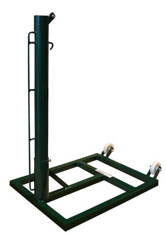 Juego de postes metálicos transportables para tenis