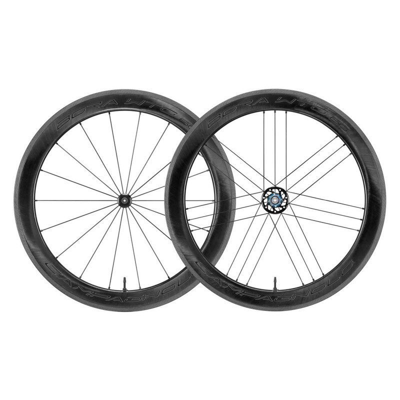 Juego de ruedas campagnolo bora wto 60 dark 2wf tubeless ready shimano