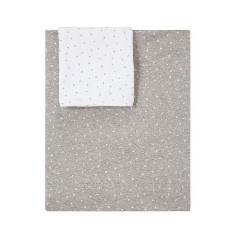 Juego de sábanas Babyclic Mini Stella gris