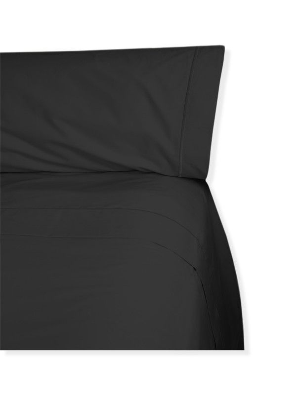 Juego de Sábanas Cama 180 Percal Royal Negro