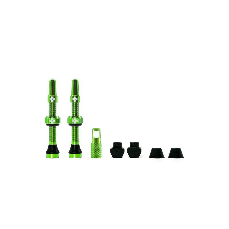 Juego De Valvulas Muc-Off Aluminio Tubeless 44 Mm Verde