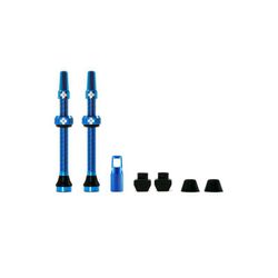 Juego de valvulas muc-off aluminio tubeless 60 mm azul