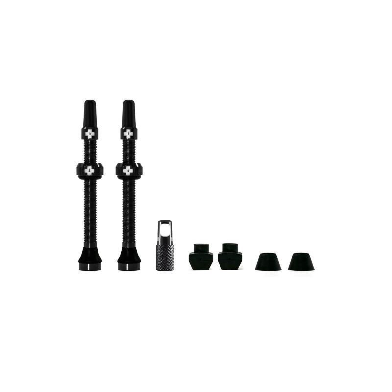 Juego de valvulas muc-off aluminio tubeless 60 mm negro