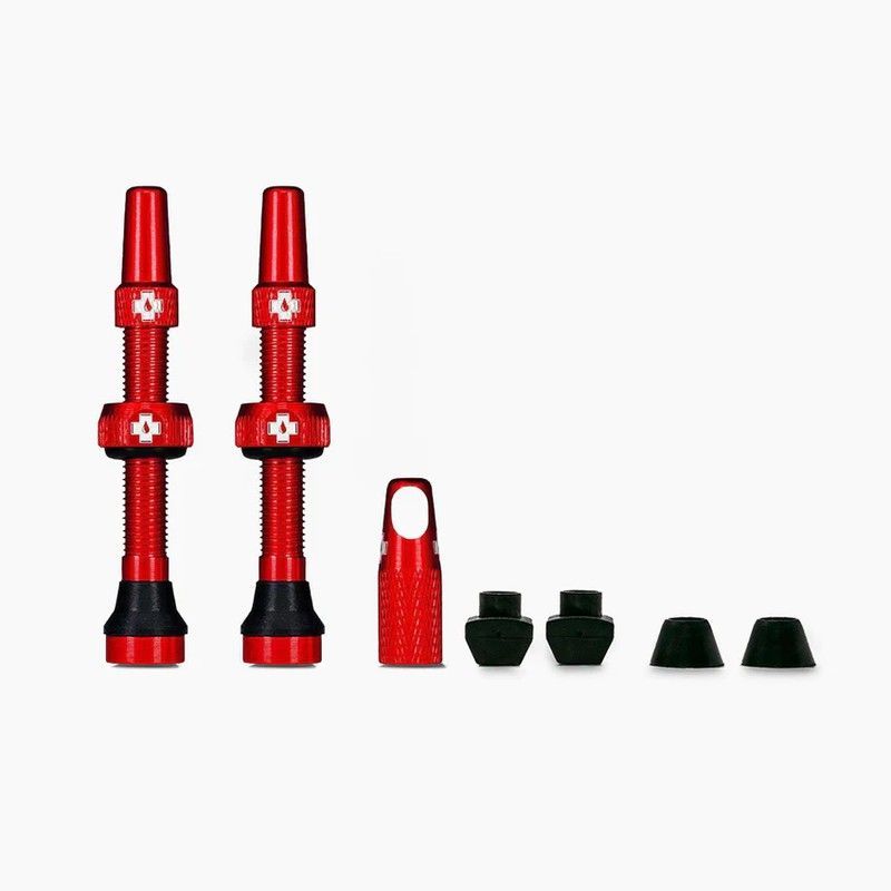 Juego De Valvulas Muc-Off Aluminio Tubeless 60 Mm Rojo