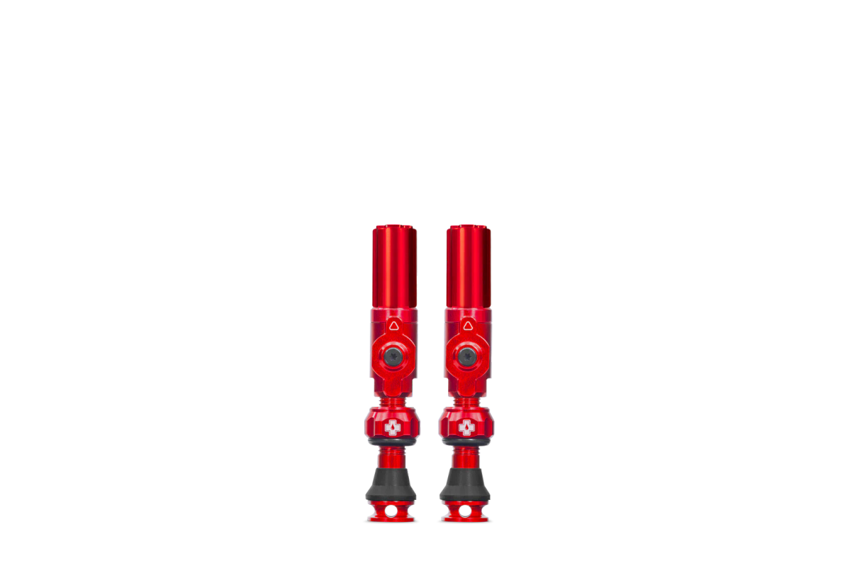Juego de Válvulas Tubeless Muc-Off Big Bore Hybrid 30 mm Rojo 🚴‍♂️🔥 | Máximo Flujo y Montaje Rápido ✅