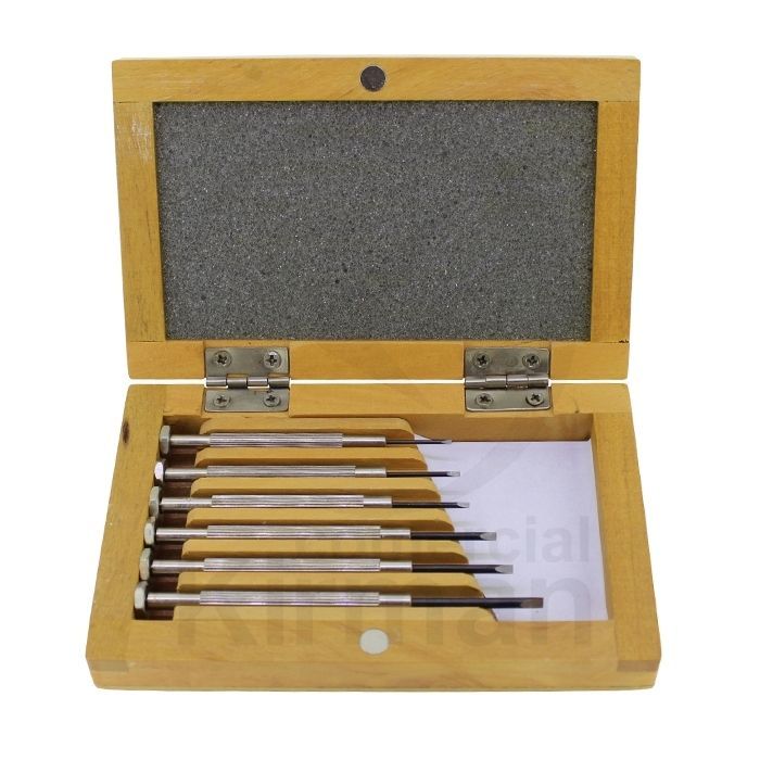 Juego Destornilladores Acero 1.00-2.30mm 45070 (6) Unidades Punta Plana De Precisión