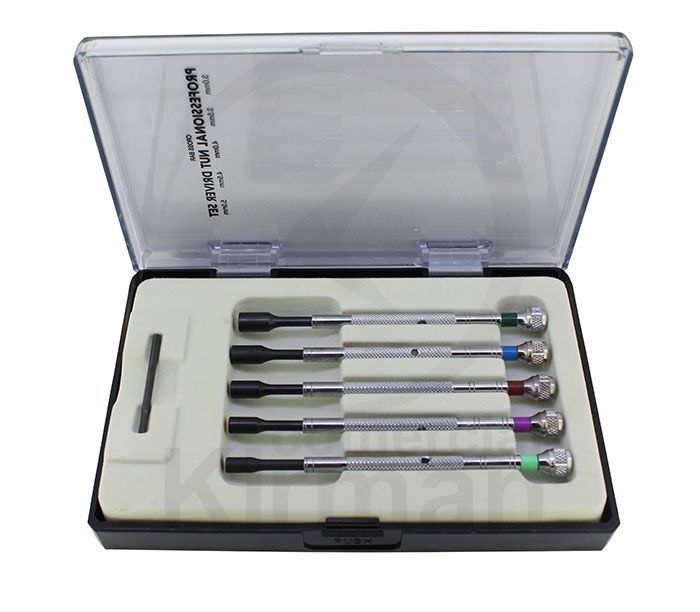 Juego Destornilladores Acero 3.00-5.00mm 45080 (5) Unidades Punta Vaso De Precisión