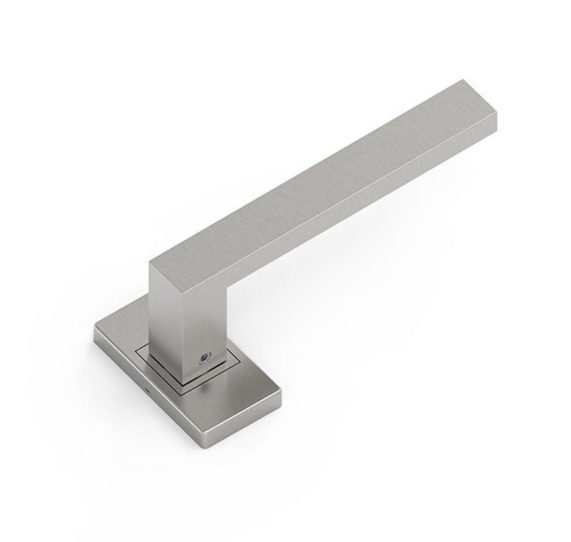 Juego manilla puerta recuperable kairox roseta cuadrada inox