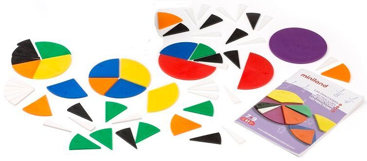 Juego matemático Set de fracciones