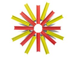 Juego miniland de construccion compuesto de 32 vigas material eco 150x210x150 mm