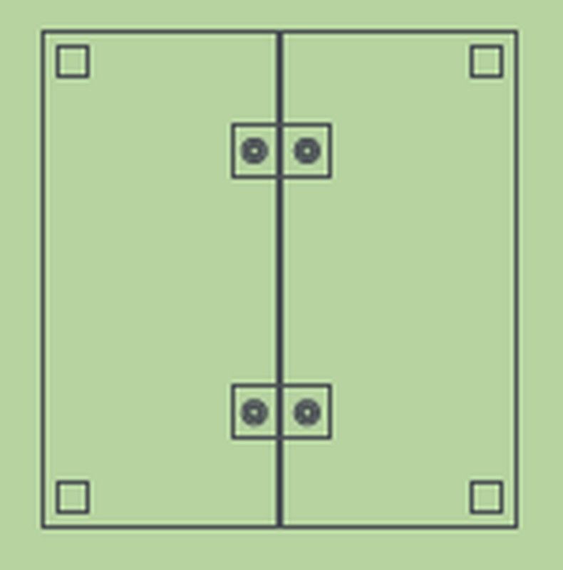 Juego pletinas unión marca Sonpura