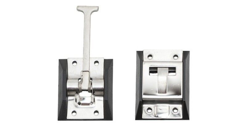 Juego retenedor puerta T acero inoxidable