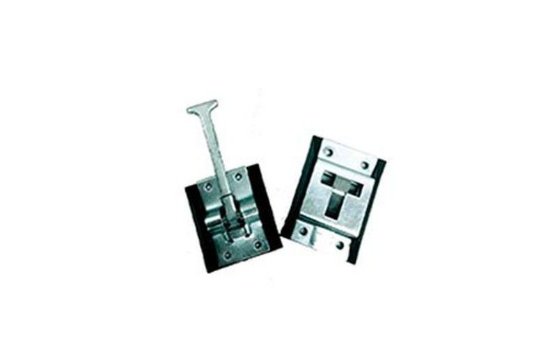 Juego retenedor puerta T cincado macho y hembra