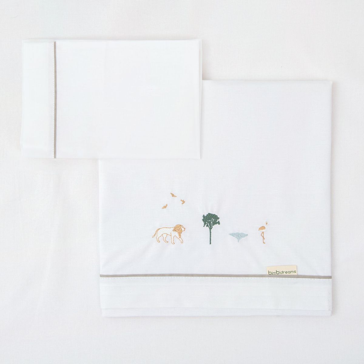 Juego sabanas algodon 100% 3 piezas Nairobi Cuna (60x120) 00 Lino