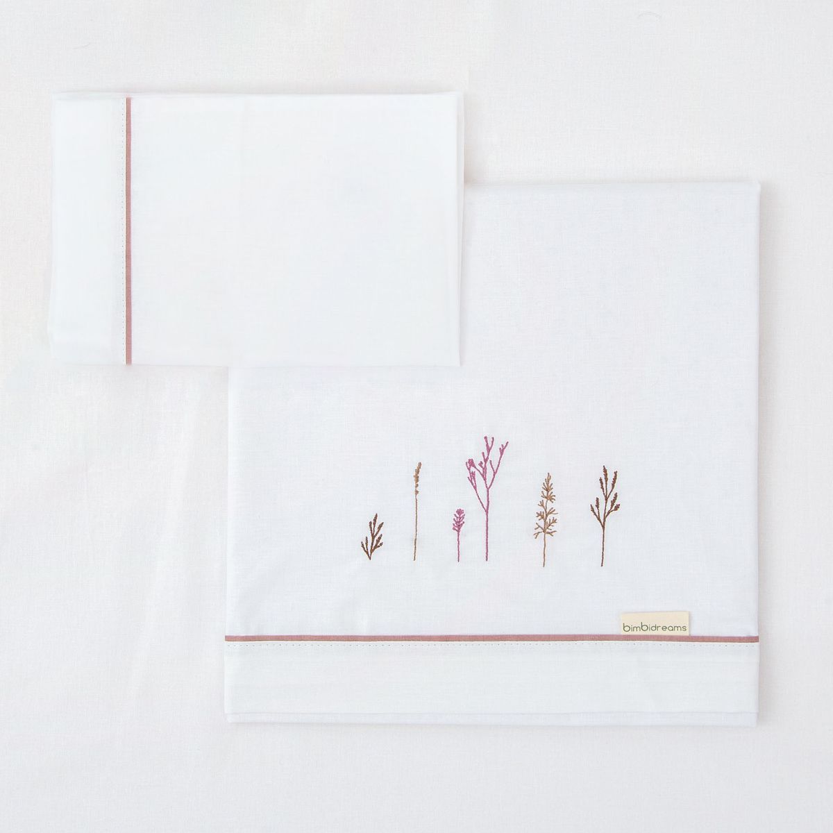 Juego sabanas algodon 100% 3 piezas Niza Maxicuna (70x140) 21 B|Lila