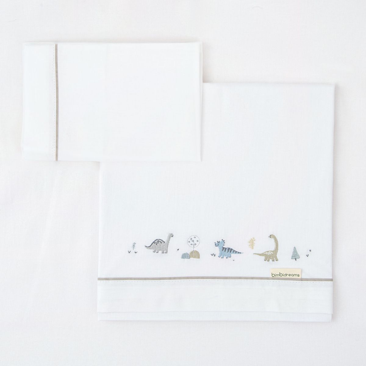 Juego sabanas algodon 100% 3 piezas Trex Cuna (60x120) 16 B|Verde