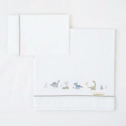 Juego sabanas algodon 100% 3 piezas Trex Maxicuna (70x140) 16 B|Verde