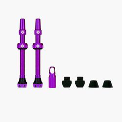Juego Válvulas Muc-Off V2 Tubeless 44 mm Morado 💜 | Rendimiento y Sellado Perfecto 🚴‍♂️✨