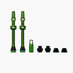 Juego Válvulas Muc-Off V2 Tubeless 60 mm 💚 Verde 🚴‍♂️ | Alta Calidad, Ligeras y Compatibles Tubeless 💨