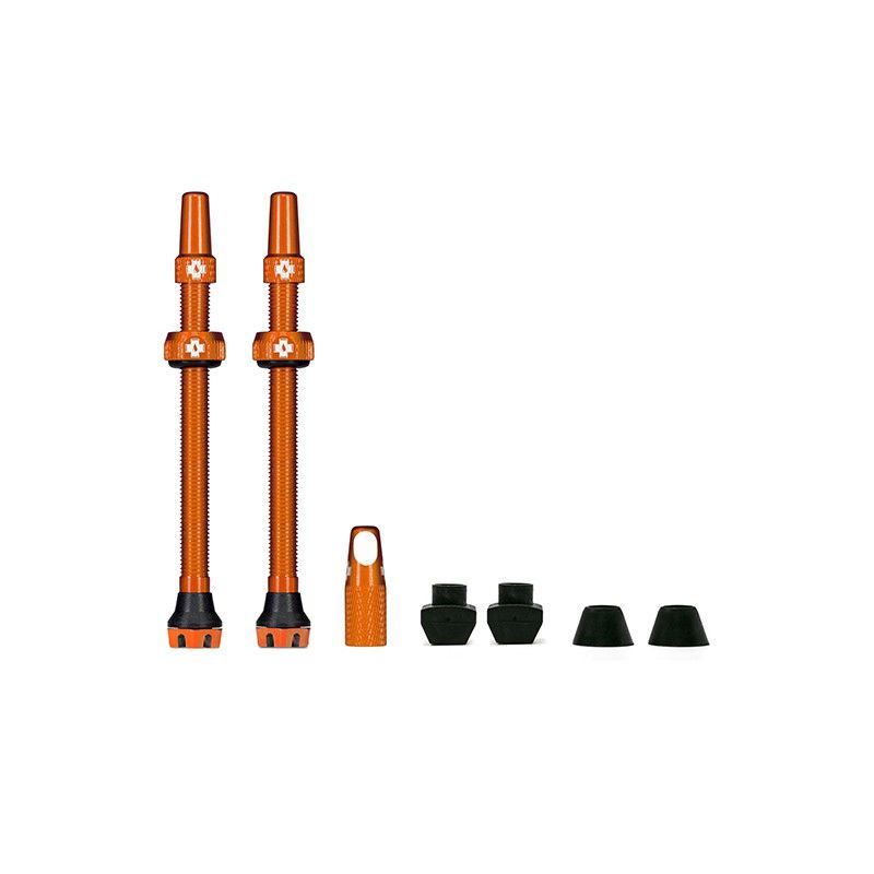 Juego Valvulas Muc-Off V2 Tubeless 80 Mm Naranja