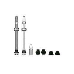 Juego Valvulas Muc-Off V2 Tubeless 80 Mm Plata