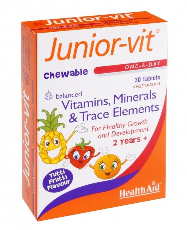 Junior Vit 30 Comprimidos Health Aid