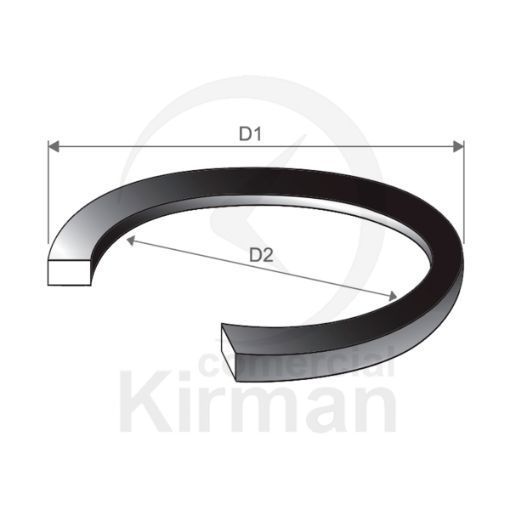 Junta Reloj Caucho 249283 Plana D2 31,0mm x D1 32,80mm x d 0,5mm