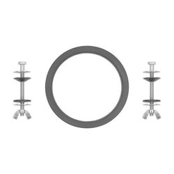 Junta Y Tornillos Fijacion Taza Roca