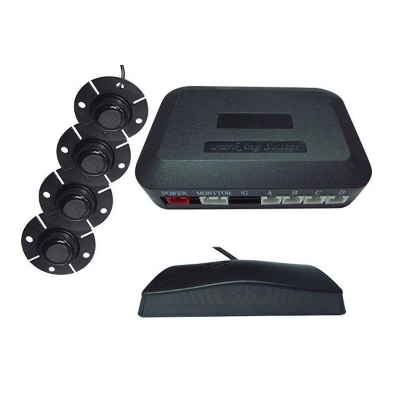 kit aparcamiento 4 sensores montaje interior con pantalla