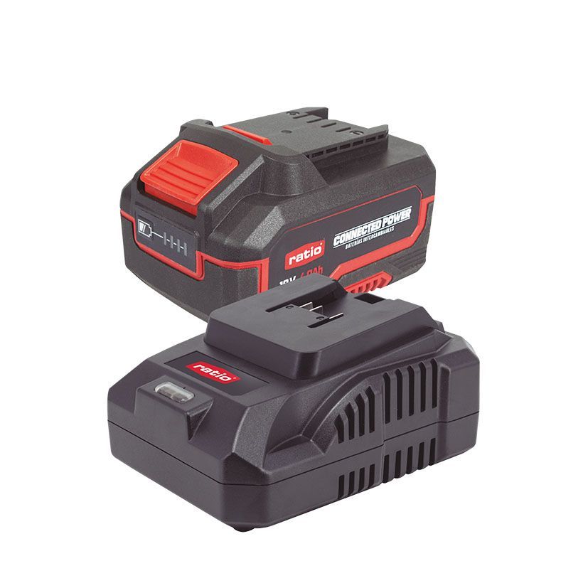 Kit Bateria 18v Y Cargador Li-Ion 4.0ah