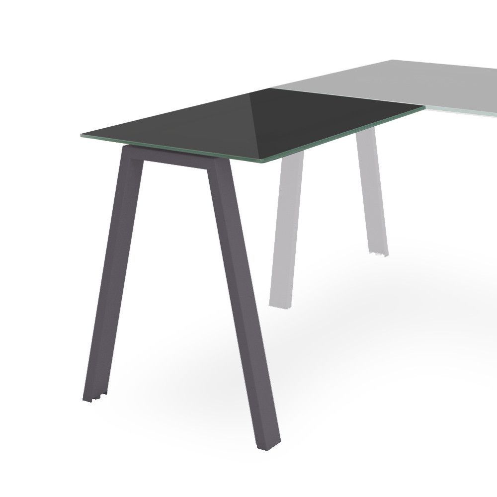 Kit Blanca Ala 100 x 60 Antracita/  Cristal Negro