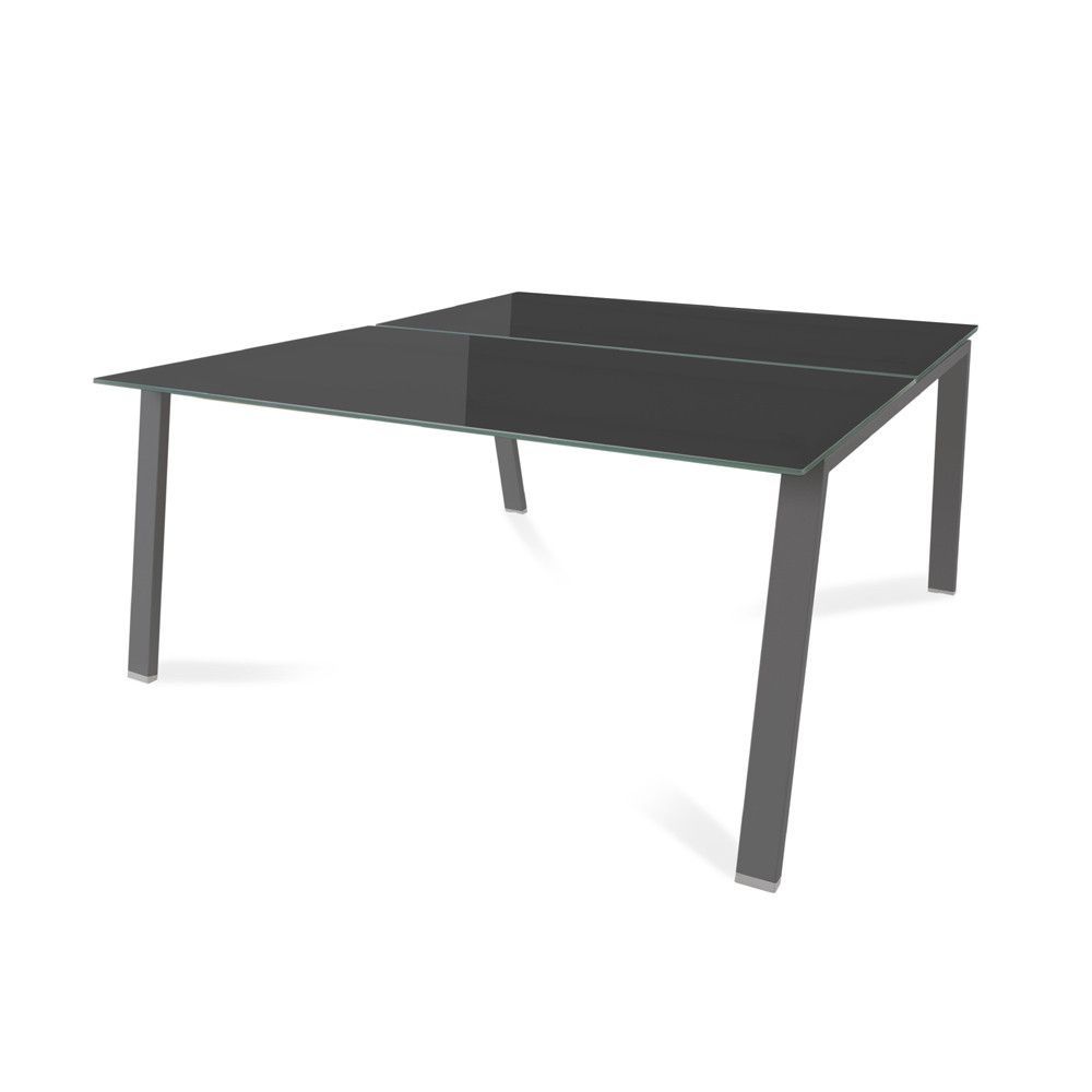 Kit Blanca Mesa 160 x 163 Antracita / Cristal Blanco