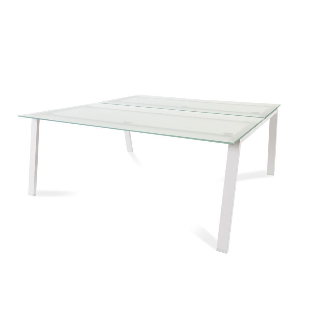 Kit Blanca Mesa 180 x 163 Blanco / Cristal