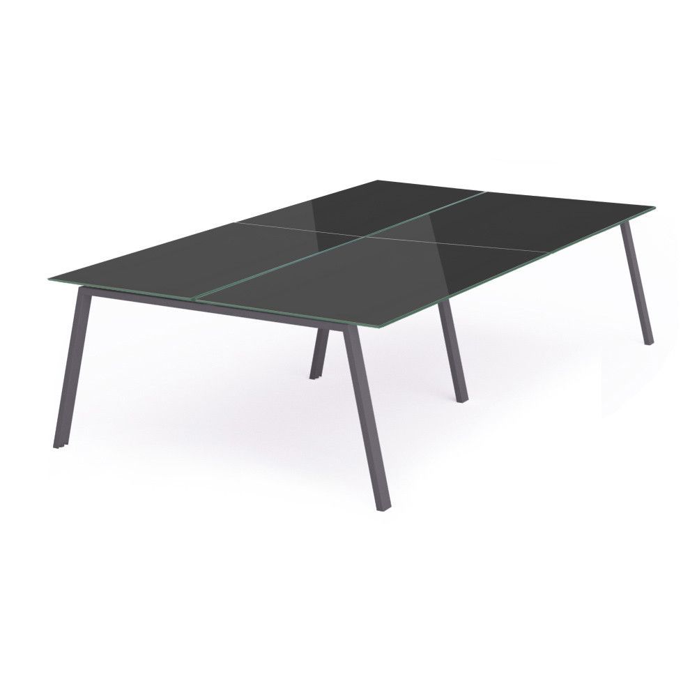 Kit Blanca Mesa 320 x 163 Antracita / Cristal Negro