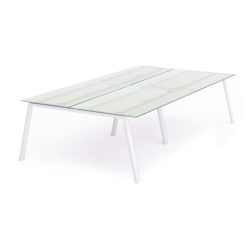 Kit Blanca Mesa 320 x 163 Blanco / Cristal