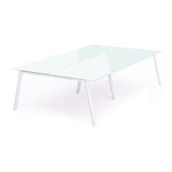 Kit Blanca Mesa 360 x 163 Blanco / Cristal Blanco