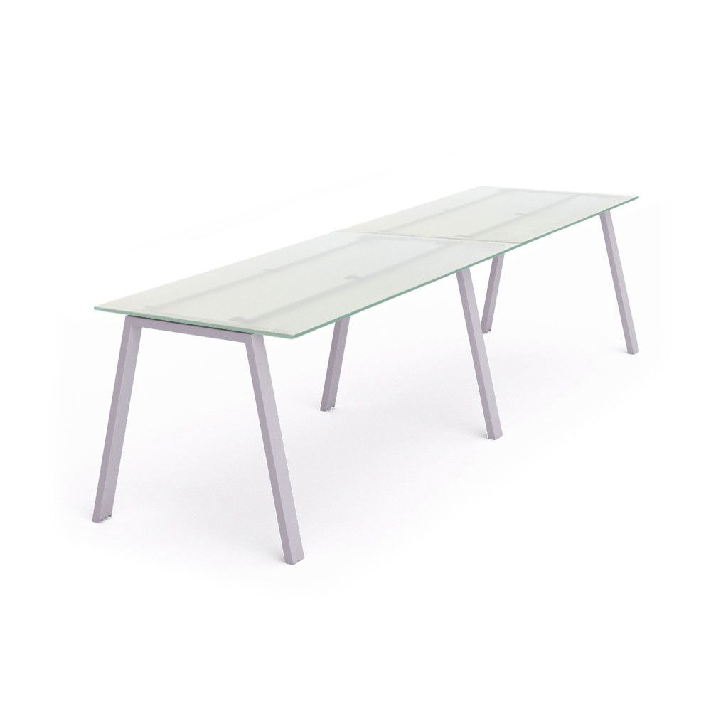 Kit Blanca Mesa 360 x 80 Aluminio / Cristal