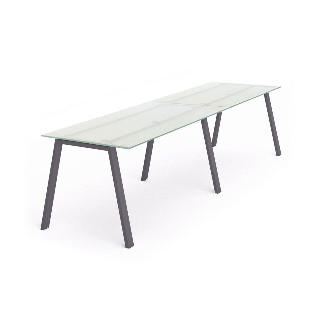 Kit Blanca Mesa 360 x 80 Antracita / Cristal