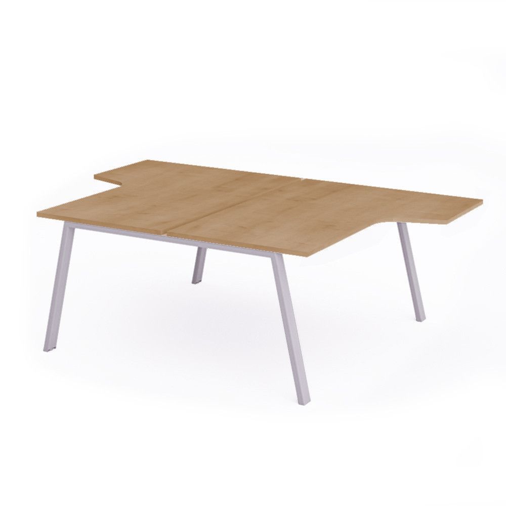 Kit Blanca Mesa L 160 x 163 x 240 Aluminio / Roble