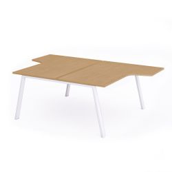 Kit Blanca Mesa L 160 x 163 x 240 Blanco / Haya