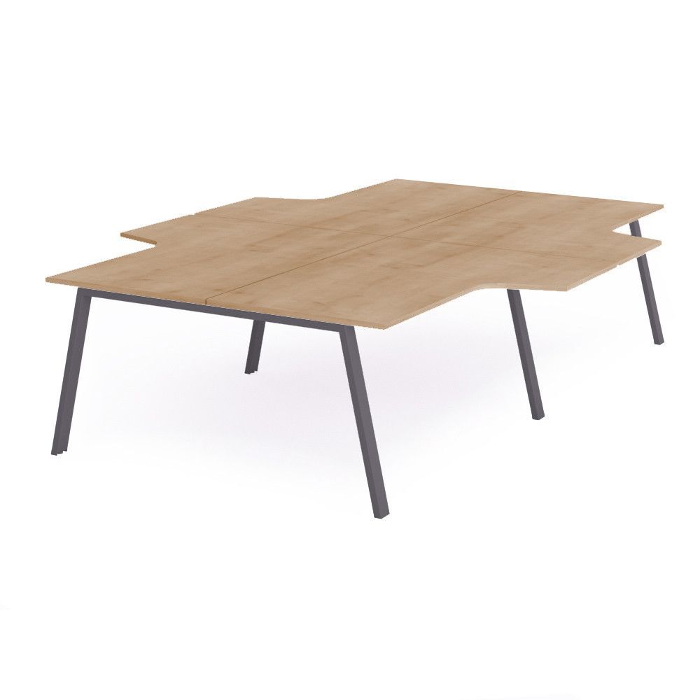 Kit Blanca Mesa L 320 x 163 x 240 Antracita / Haya