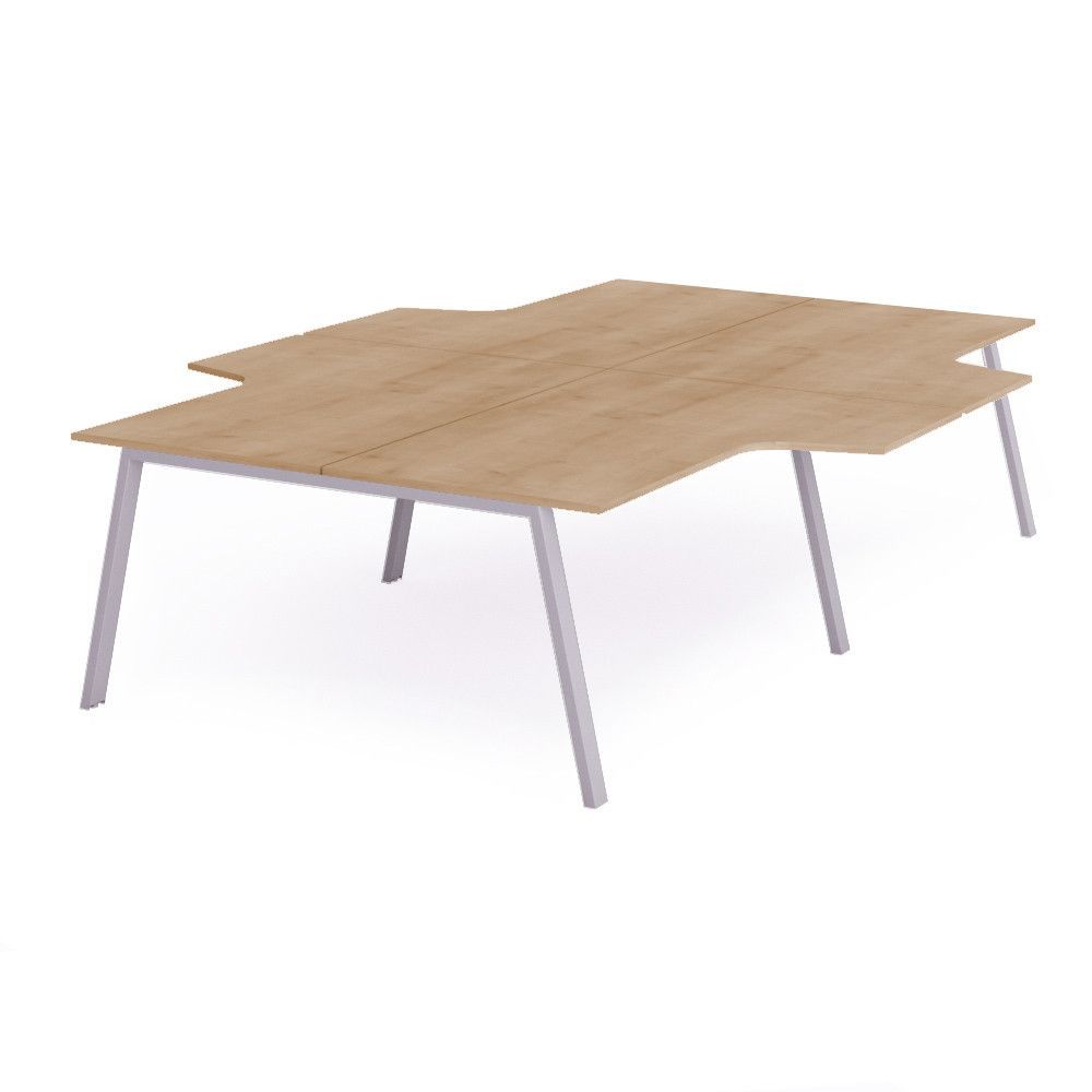 Kit Blanca Mesa L 360 x 163 x 240 Aluminio / Roble