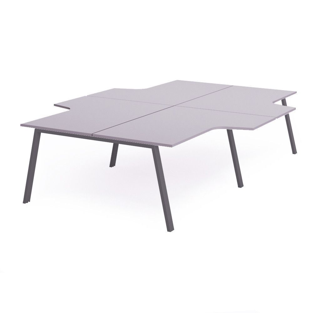 Kit Blanca Mesa L 360 x 163 x 240 Antracita / Gris