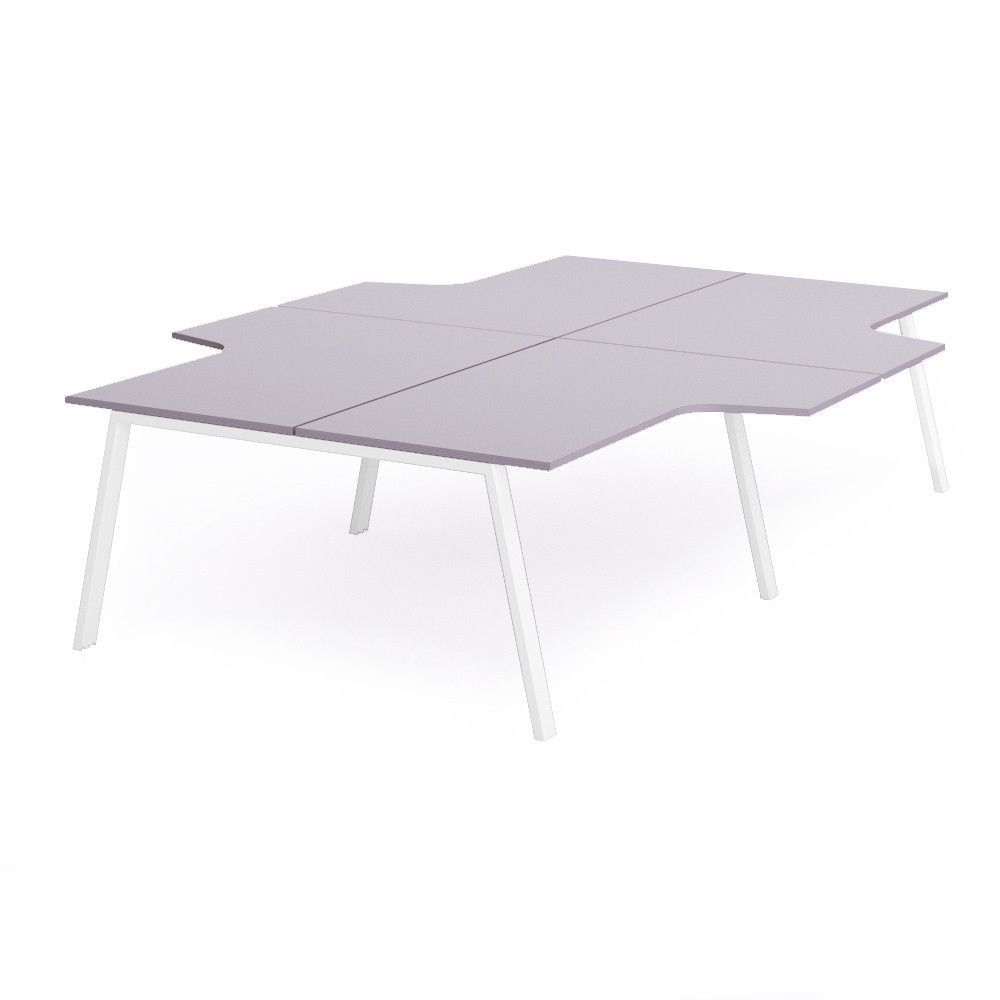 Kit Blanca Mesa L 360 x 163 x 240 Blanco / Gris