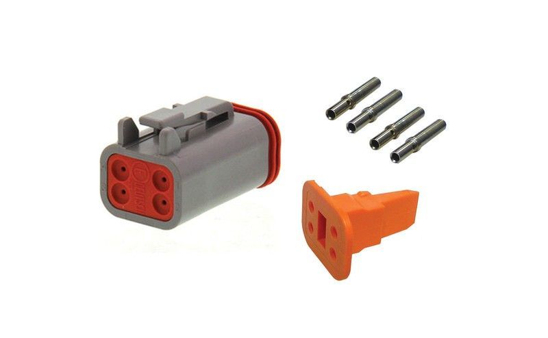 Kit conector Deutsch 4 vías DT 06-04S hembra