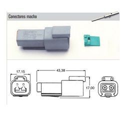 Kit Conector Estanco 2 Via XBDT-04-2P XBC