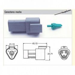 Kit Conector Estanco 3 Macho XBDT-04-3P XBC