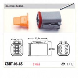 Kit Conector Estanco 6 XBDT-06-6S XBC